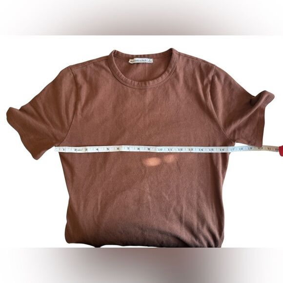Abercrombie and Fitch Brown T-Shirt Knit Maxi Dress Women’s Size Small - Picture 5 of 7